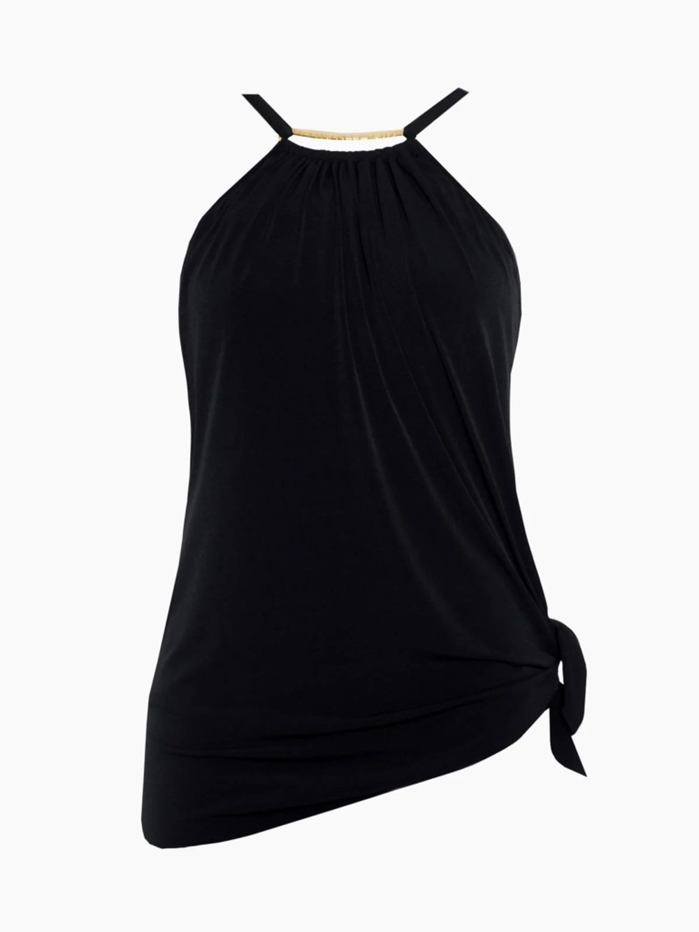 Magicsuit Parker Black Slimming Swim dress Gold Hardware One Piece NWT 10 - Picture 5 of 11